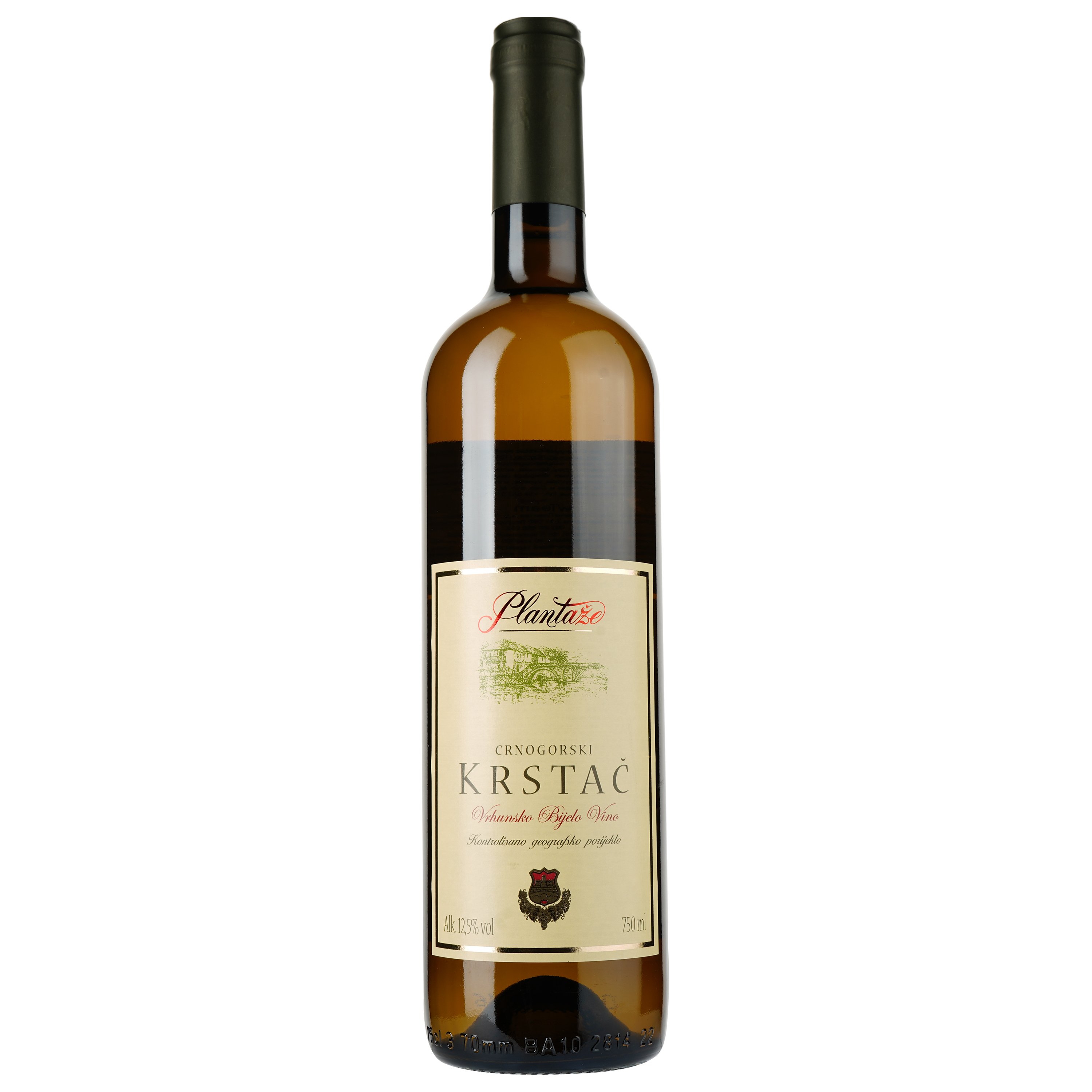 Вино Plantaze Crnogorski Krstac, біле, сухе, 13%, 0,75 л (8000019397206) - фото 1