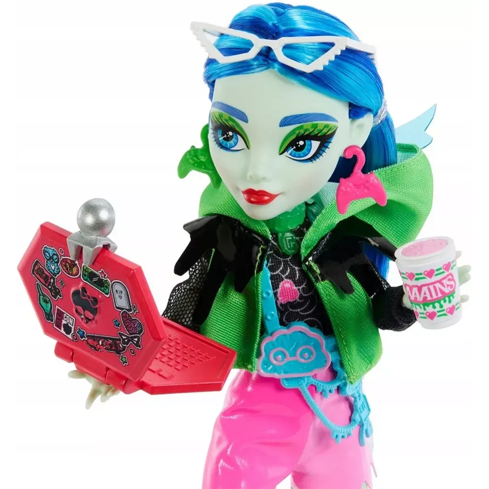 Игровой набор Monster High Неоновые и бомбардировщики Ужас-секреты Гулии (HNF81) - фото 2