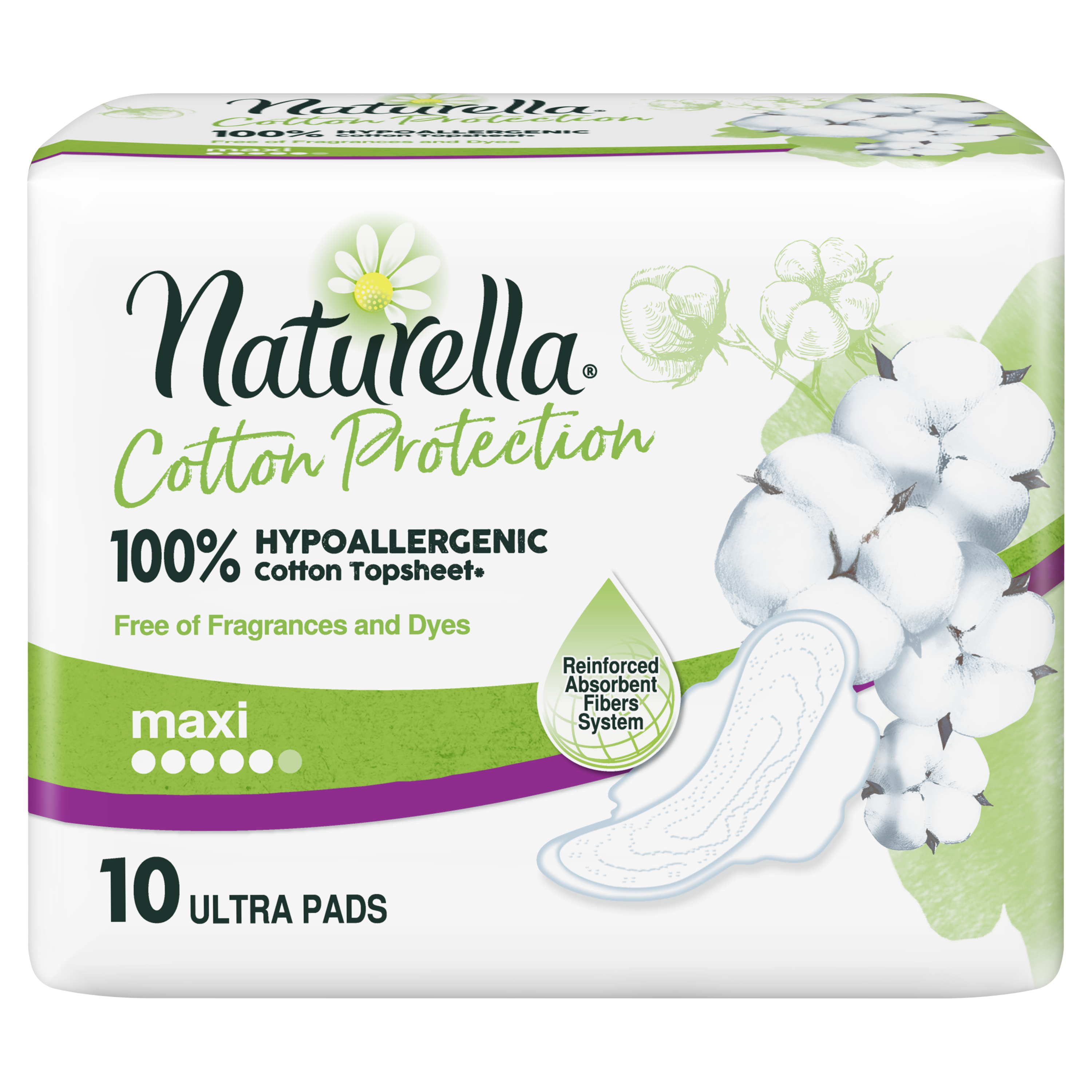 Гігієнічні прокладки Naturella Cotton Protection Ultra Maxi, 10 шт. - фото 3