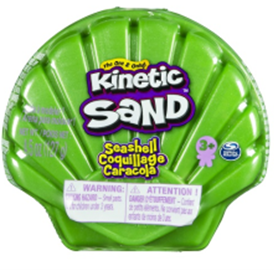 Фото - Творчість і рукоділля Wacky-tivities Кінетичний пісок Kinetic Sand Ракушка, зелений, 127 г  (71482G)