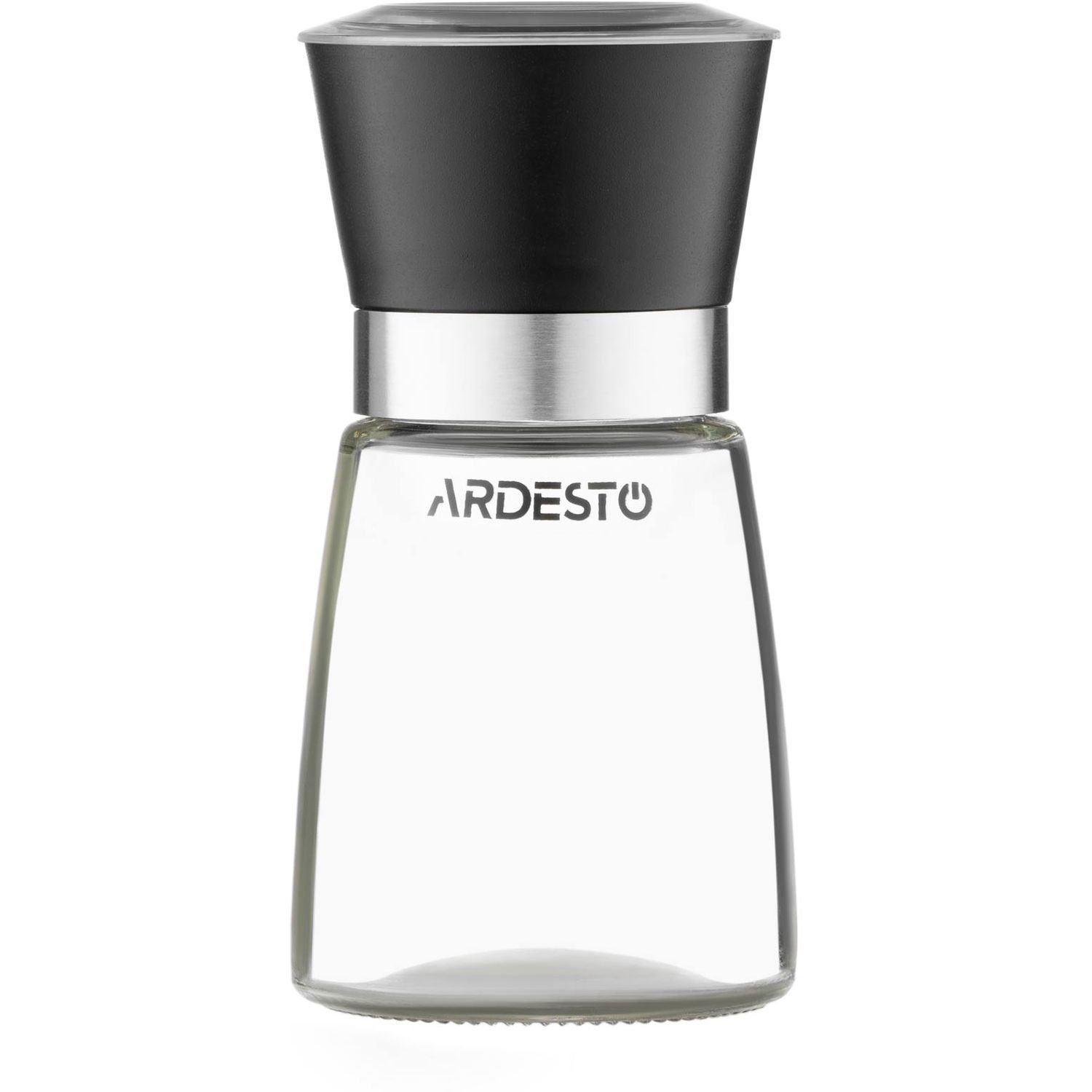 Мельница для соли и перца Ardesto Gemini, черный, стекло, пластик (AR2101BL) - фото 1