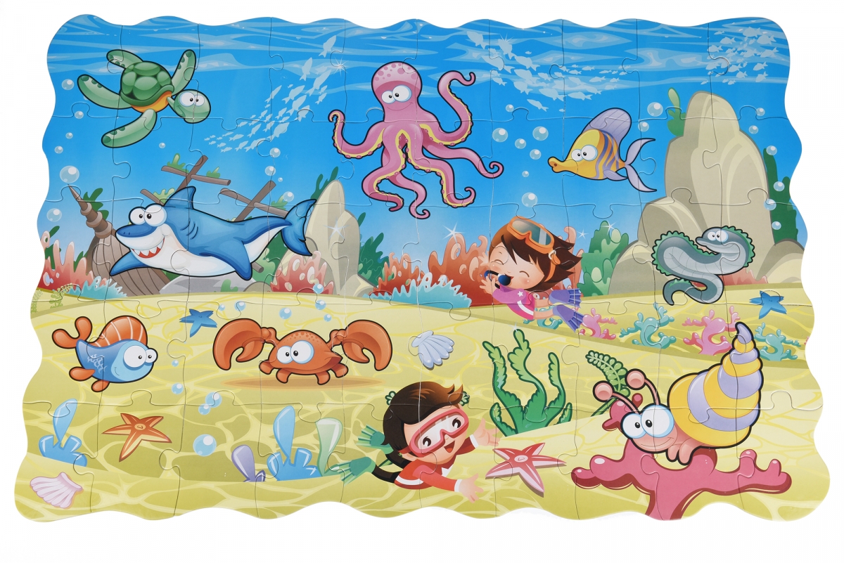 Пазл-розмальовка Same Toy Підводний світ, 50 елементів (2036Ut) - фото 2