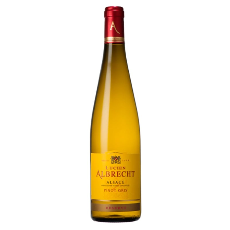 Вино Lucien Albrecht Pinot Gris Réserve, белое, сухое, 14,5%, 0,75 л - фото 1