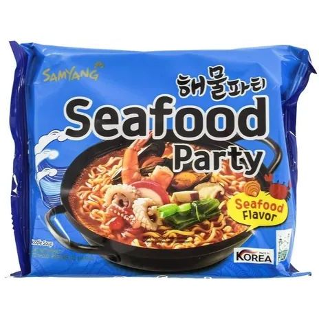 Локшина швидкого приготування Samyang Seafood Party з морепродуктами 125 г - фото 1