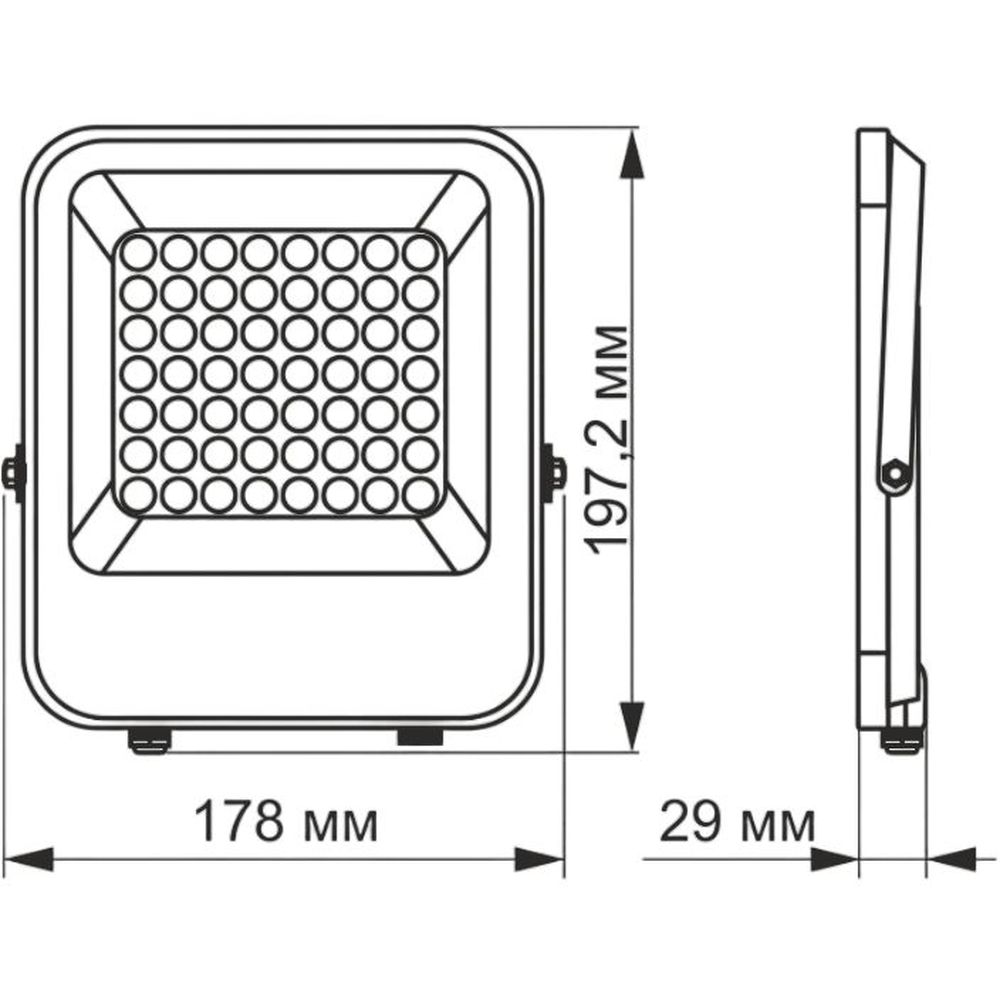 Прожектор Videx Premium LED F2 30W 5000K сенсорний день-ніч (VL-F2-305G-N) - фото 3