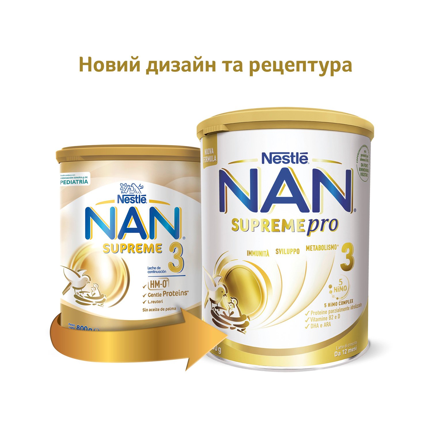 Сухая молочная смесь NAN Supreme Pro 3, 800 г - фото 2