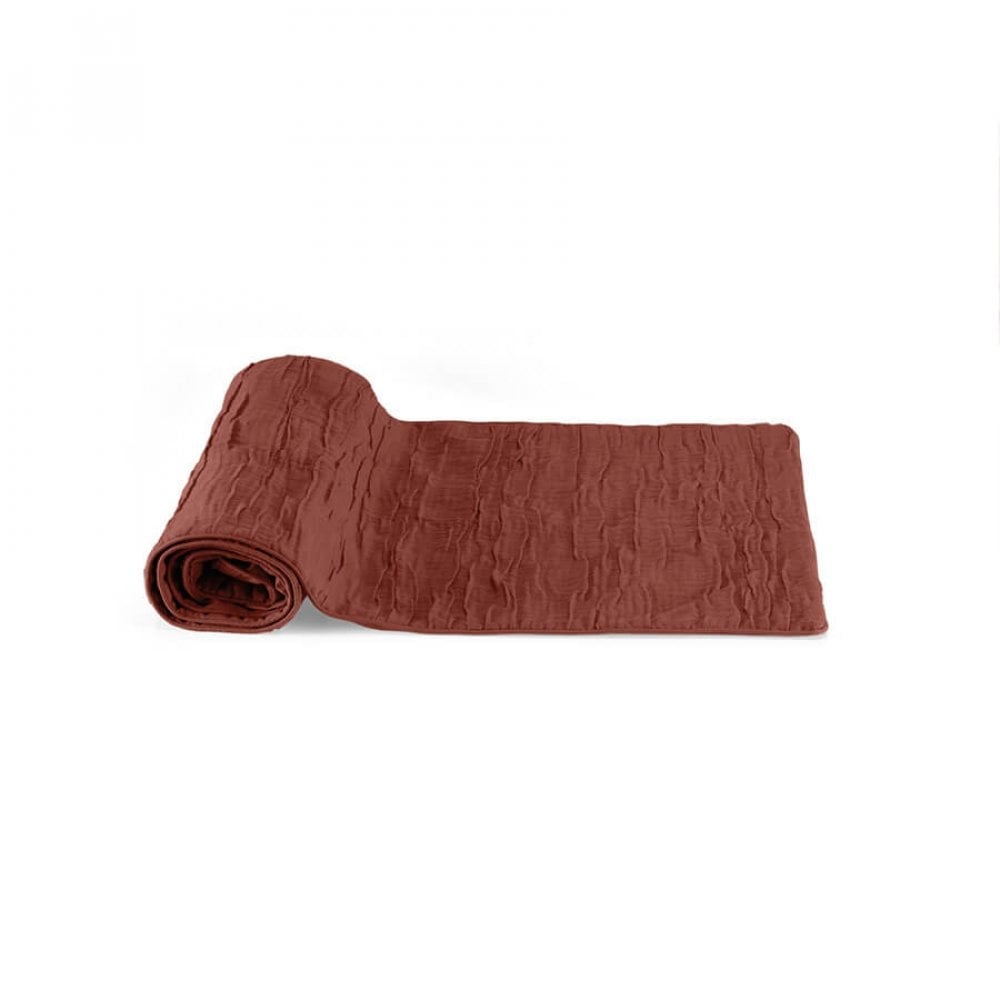 Покрывало-раннер с наволочками Penelope Alice brick red, 250х70 см, коричневый (svt-2000022278881) - фото 2