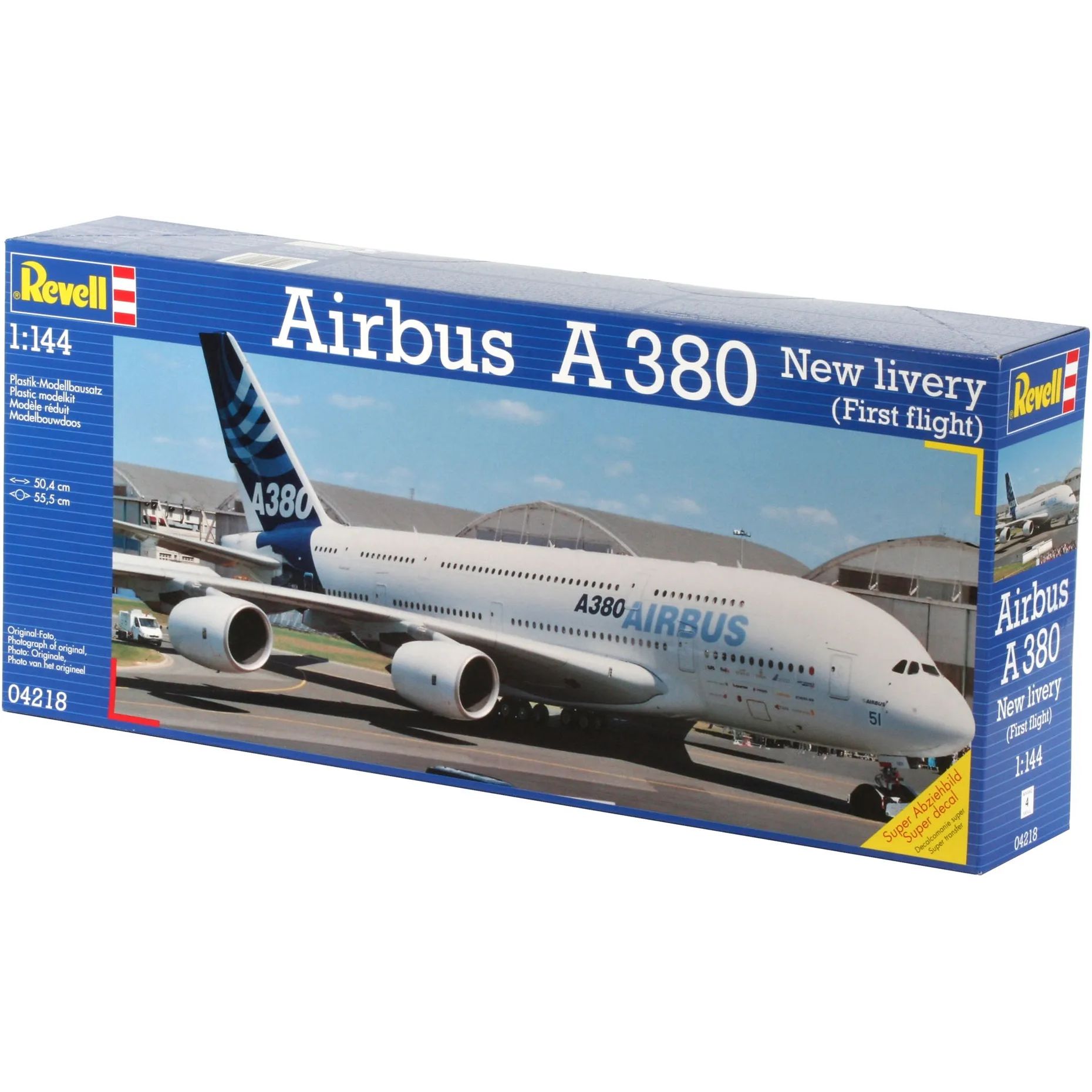 Збірна модель Revell Літак Airbus A380 Перший політ масштаб 1:144, 163 деталі (RVL-04218) - фото 1