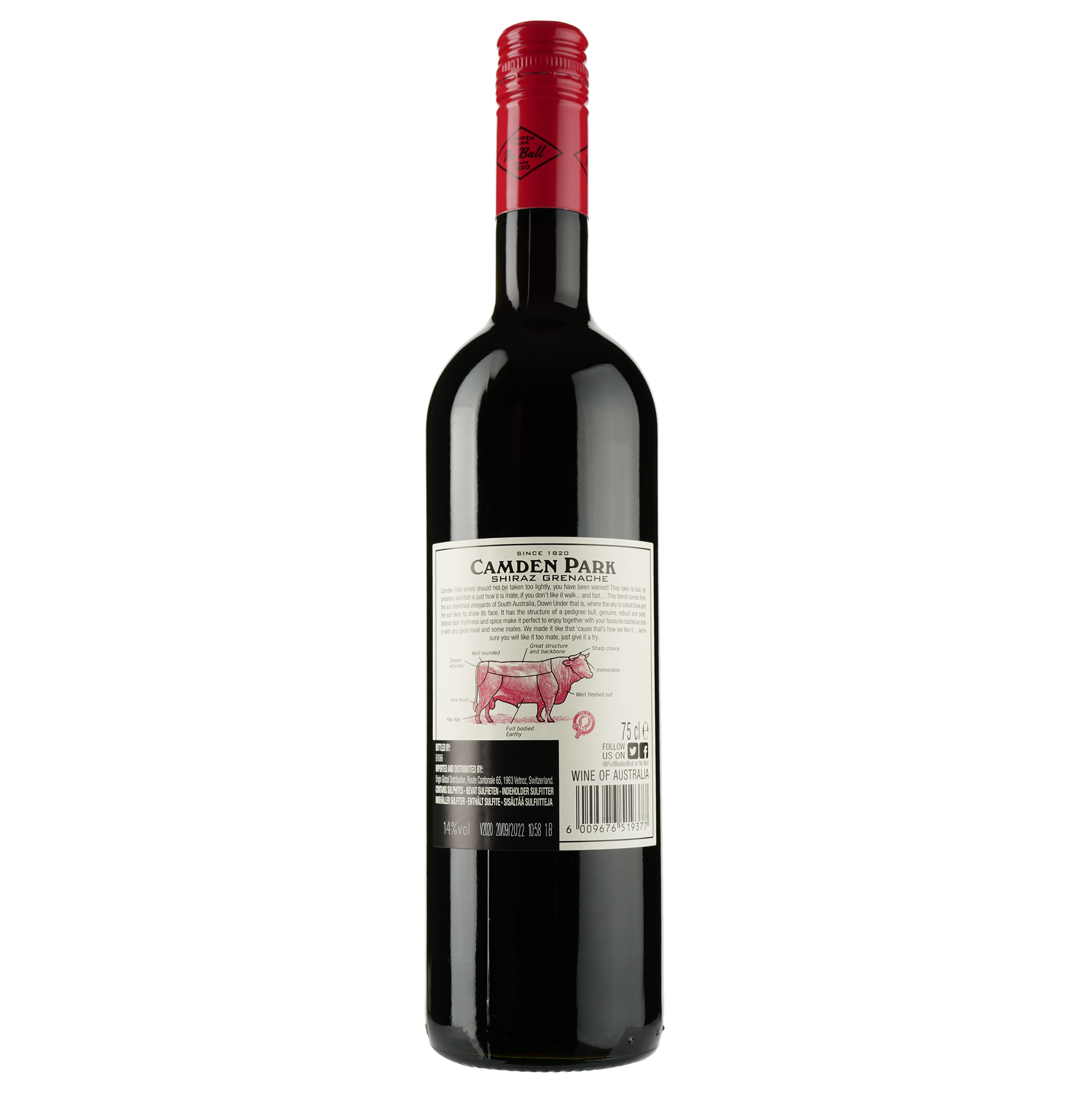 Вино Origin Wine Camden Park Shiraz Grenache, червоне, сухе, 14%, 0,75 л (8000015639553) - фото 2