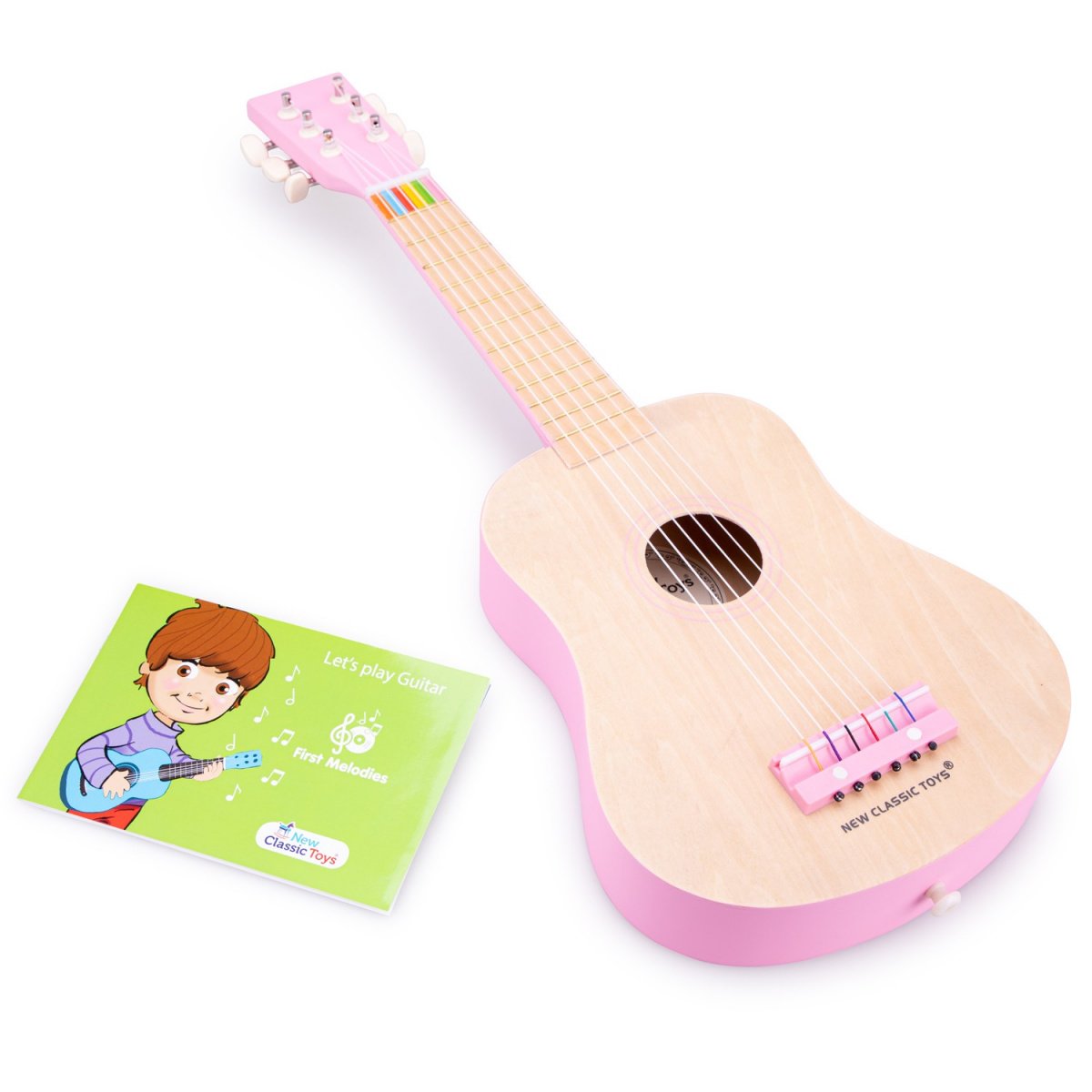 Детская гитара New Classic Toys розовая (10302) - фото 2