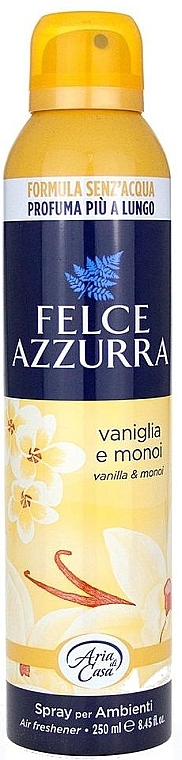 Освіжувач повітря Felce Azzurra Spray Vaniglia e Monoi, 250 мл - фото 1
