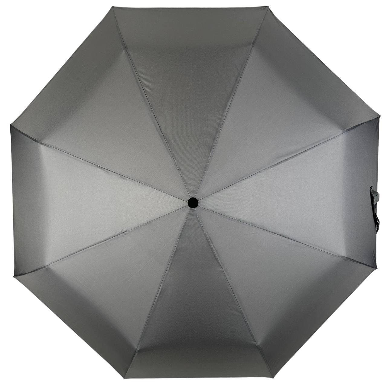 Жіноча складана парасолька механічна The Best 95 см сіра - фото 3