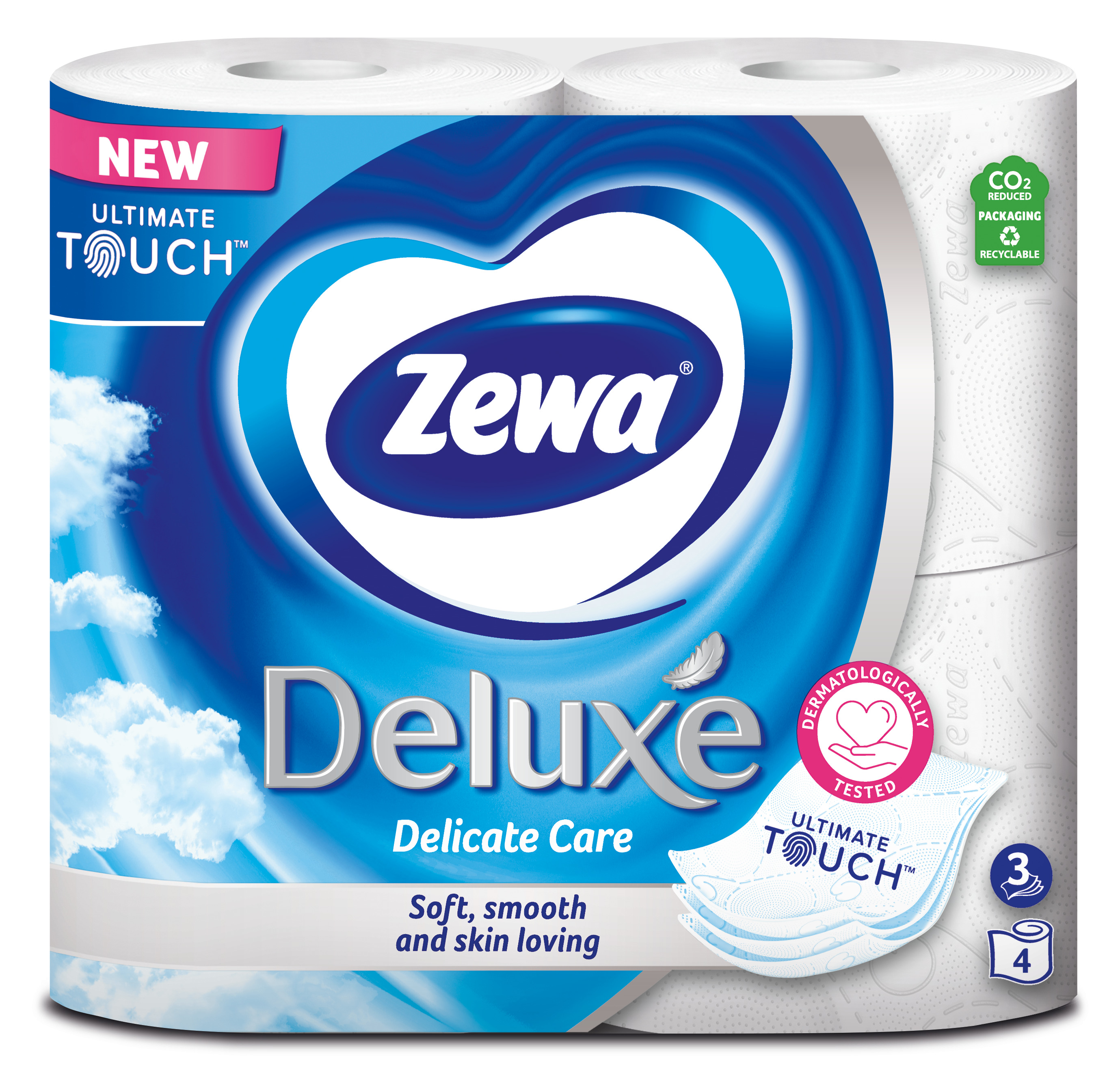 Туалетная бумага Zewa Deluxe, трехслойная, 4 рулона - фото 2