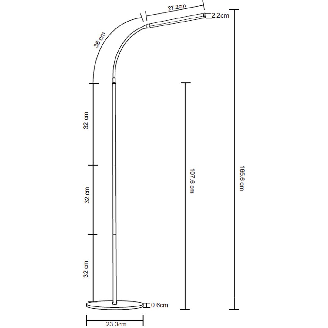 Торшер підлоговий Eurolamp N1 білий (LED-FLD1-7W(white)) - фото 4