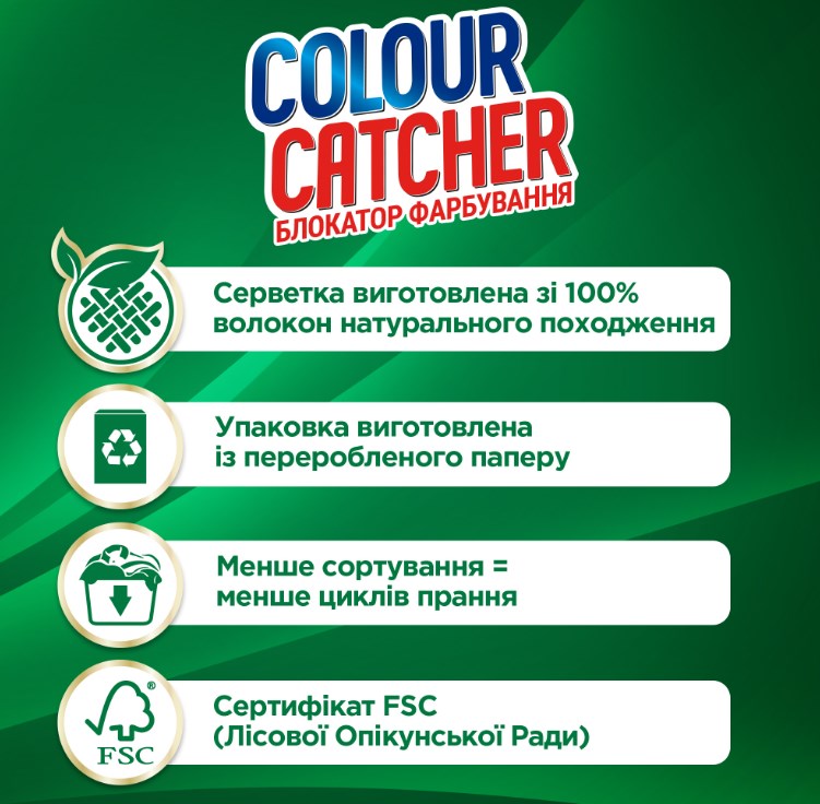 Серветки для прання K2r Colour Catcher кольоропоглинання, 20 шт. - фото 2
