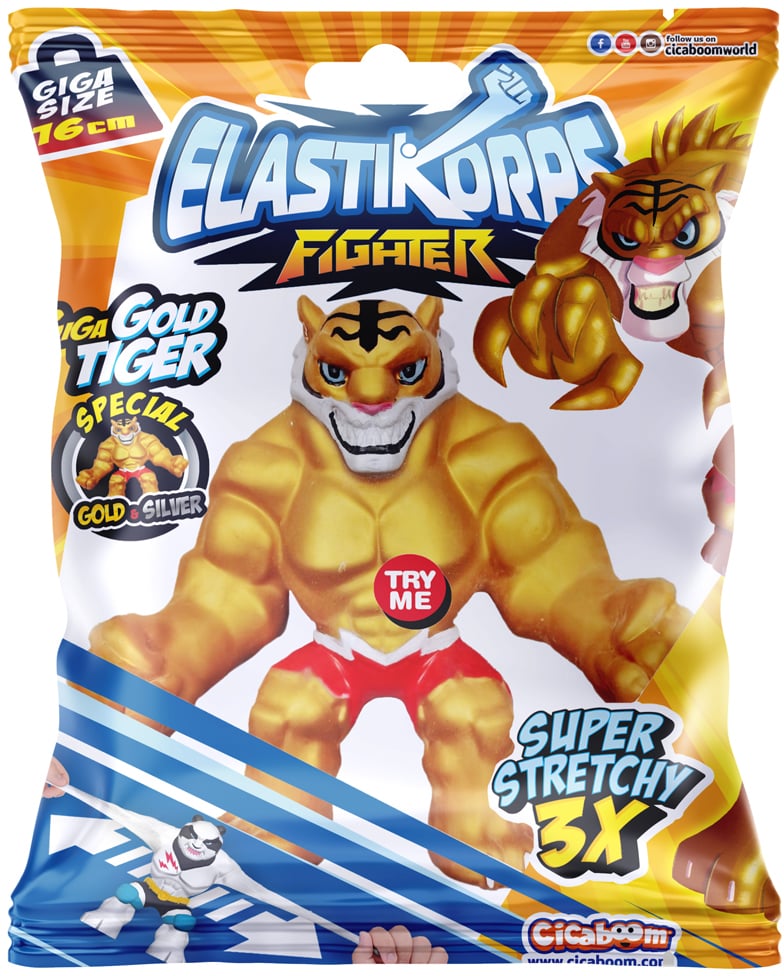 Стретч-іграшка Elastikorps серії Fighter Золотий тигр (245) - фото 2
