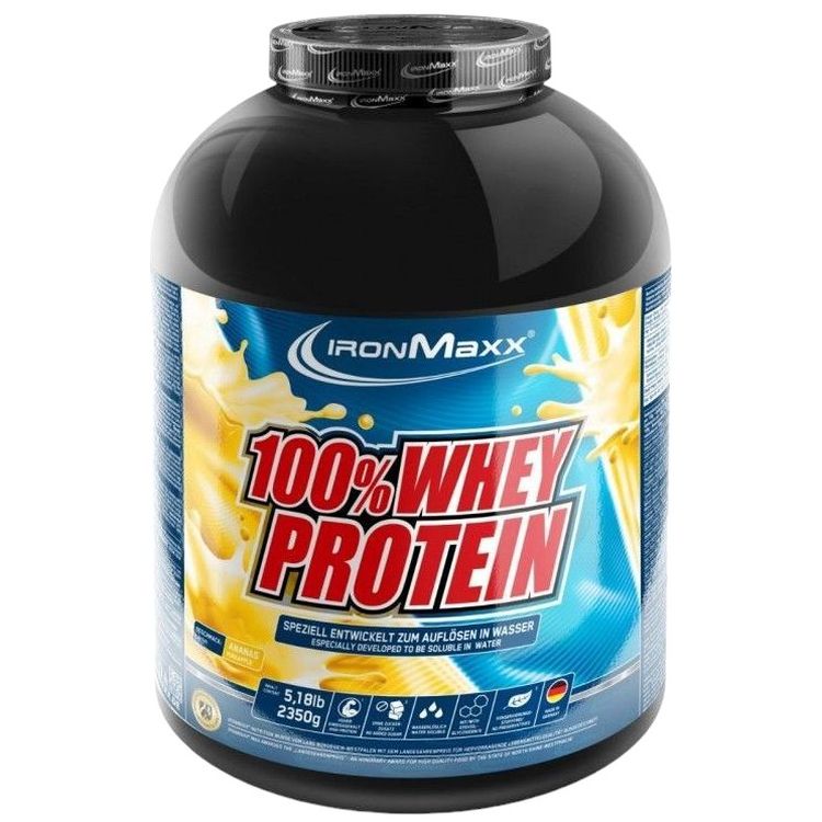 Протеин IronMaxx 100% Whey Protein Ананас 2350 г - фото 1