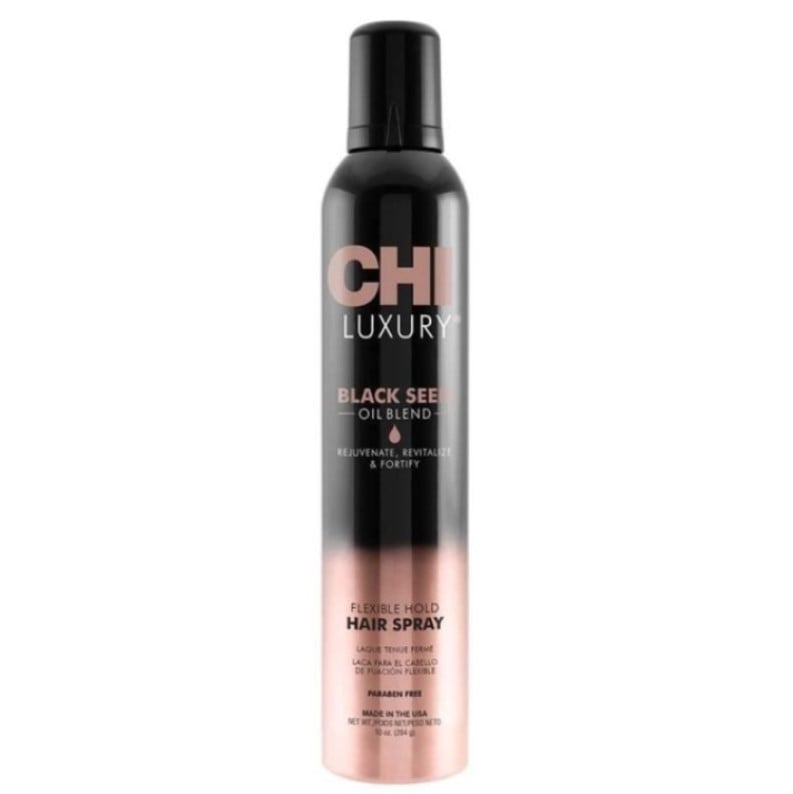 Лак для волосся гнучкої фіксації CHI Luxury Black Seed Oil Flexible Hold Hairspray, 284 г - фото 1
