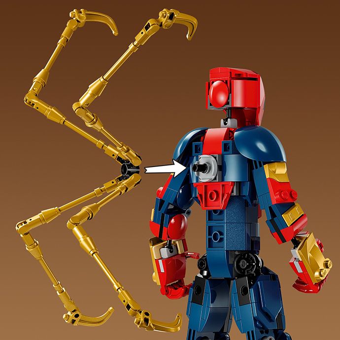 Конструктор LEGO Super Heroes Marvel Фигурка Железного Человека-Паука для сборки 303 детали (76298) - фото 5