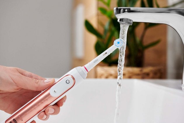 Електрична зубна щітка Oral-B Special Edition Genius X Rose Gold, рожевий - фото 5
