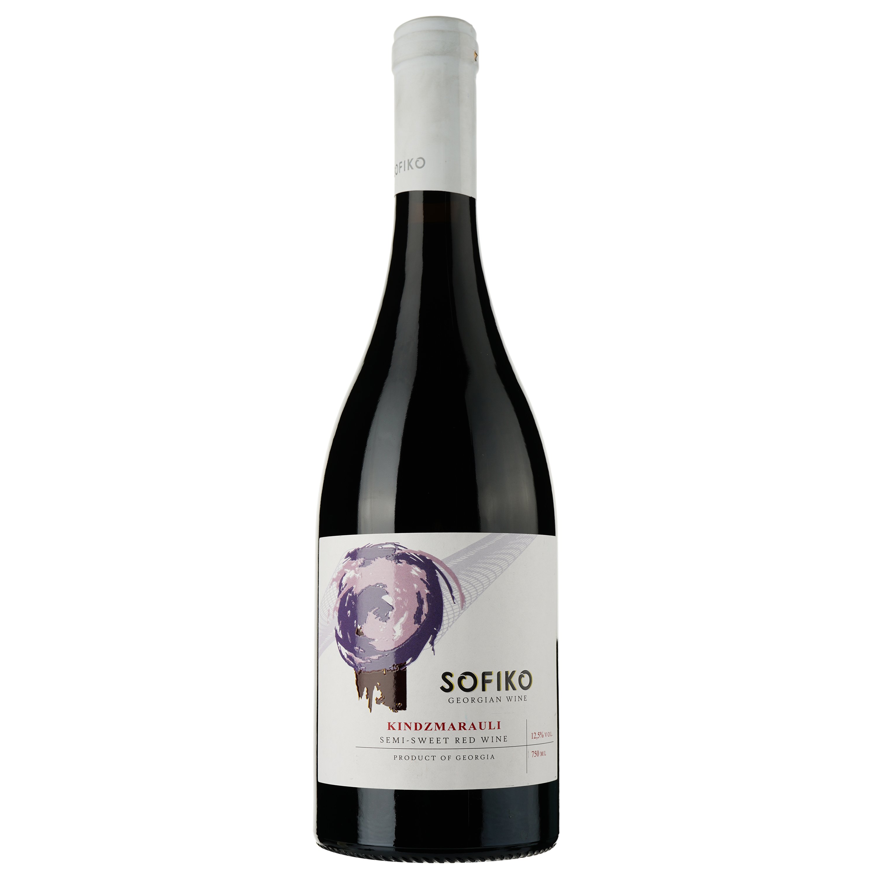 Вино Sofiko Кindzmarauli, червоне, напівсолодке, 0,75 л - фото 1