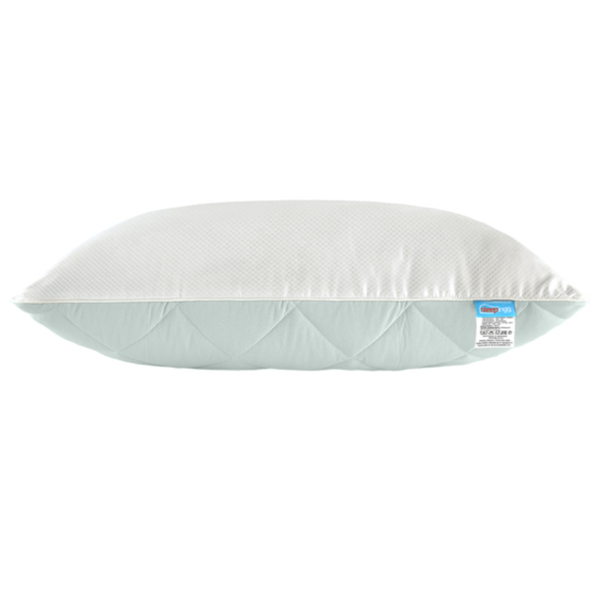 Подушка Sleepingg двокамерна антиалергенна, 70х50 см, білий з блакитним (8000034936) - фото 1