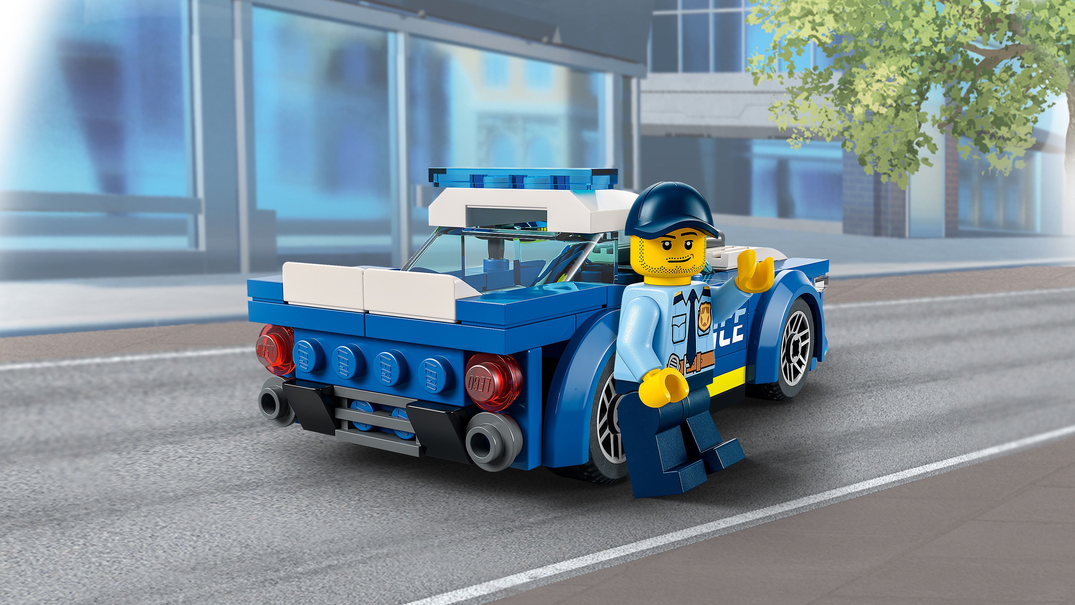 Конструктор LEGO City Полицейская машина, 94 деталей (60312) - фото 7