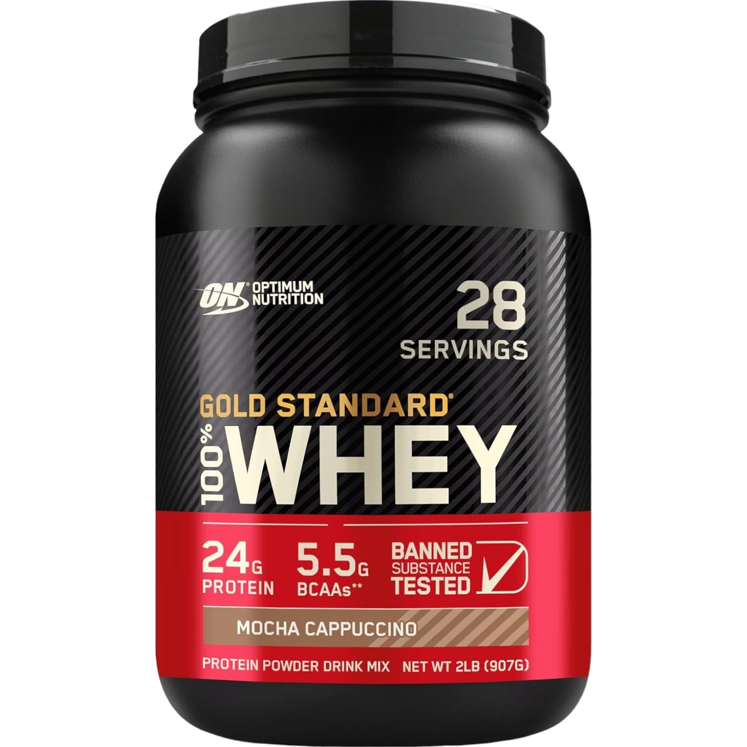 Сывороточный протеин Optimum Nutrition Whey Gold Standard Mocha cappucino 907 г - фото 1