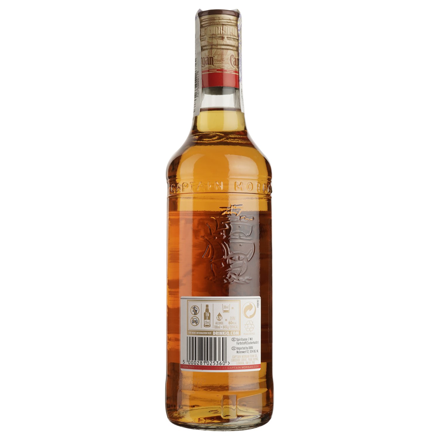 Ромовый напиток Captain Morgan Spiced Gold, 35%, 0,5 л (437392) - фото 2