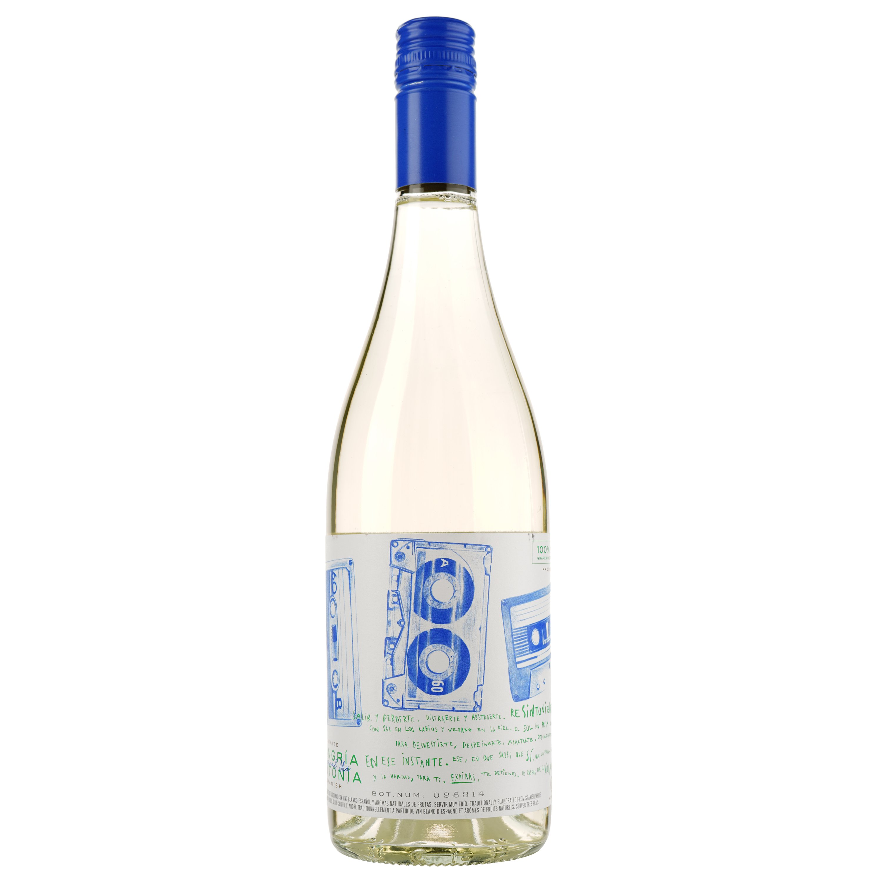 Напій винний Sintonia Sangria white, білий, солодкий, 7%, 0,75 л (866471) - фото 1