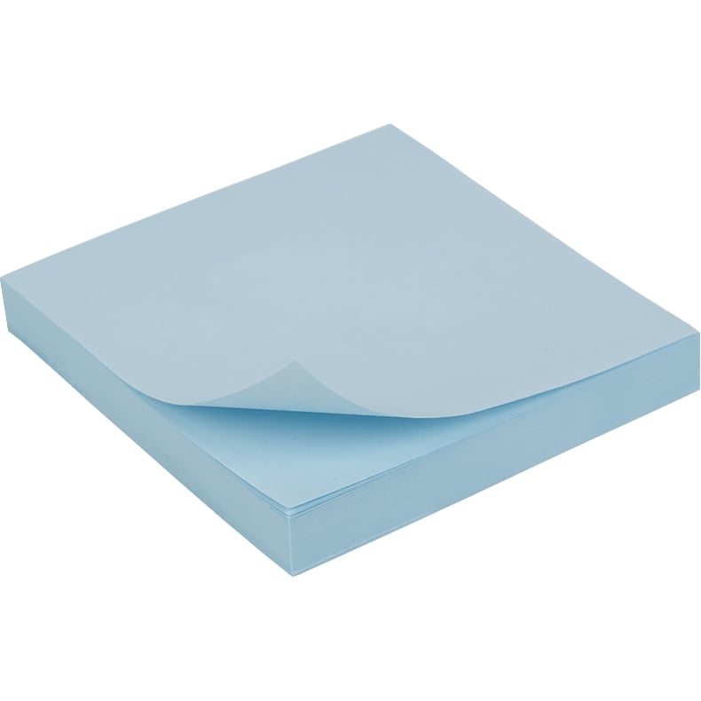 Блок паперу з клейким шаром Axent Delta 75x75 мм 100 аркушів, синій (D3314-04) - фото 1
