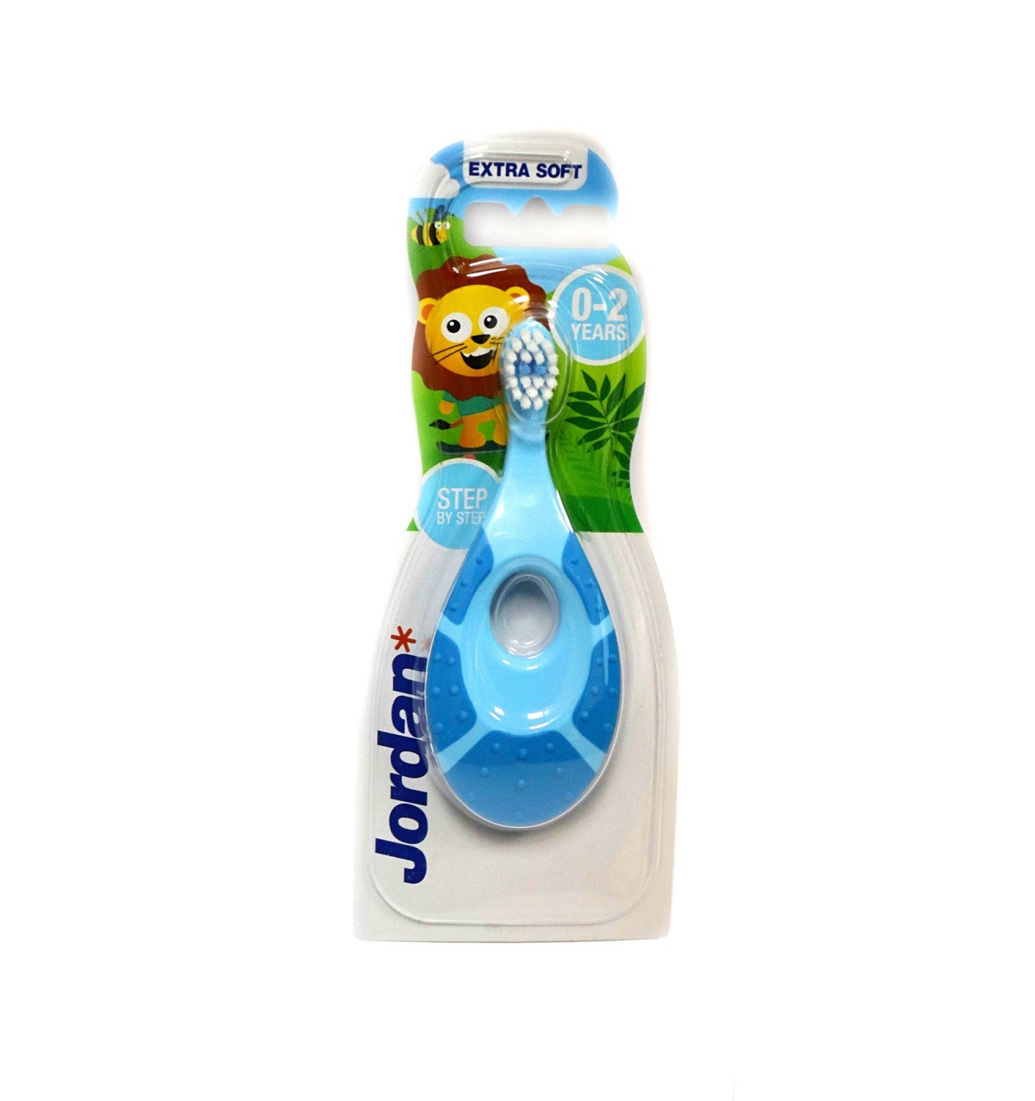 Детская зубная щетка Jordan Step1, 0 - 2 года, мягкая, синий с голубым (6220100) - фото 1