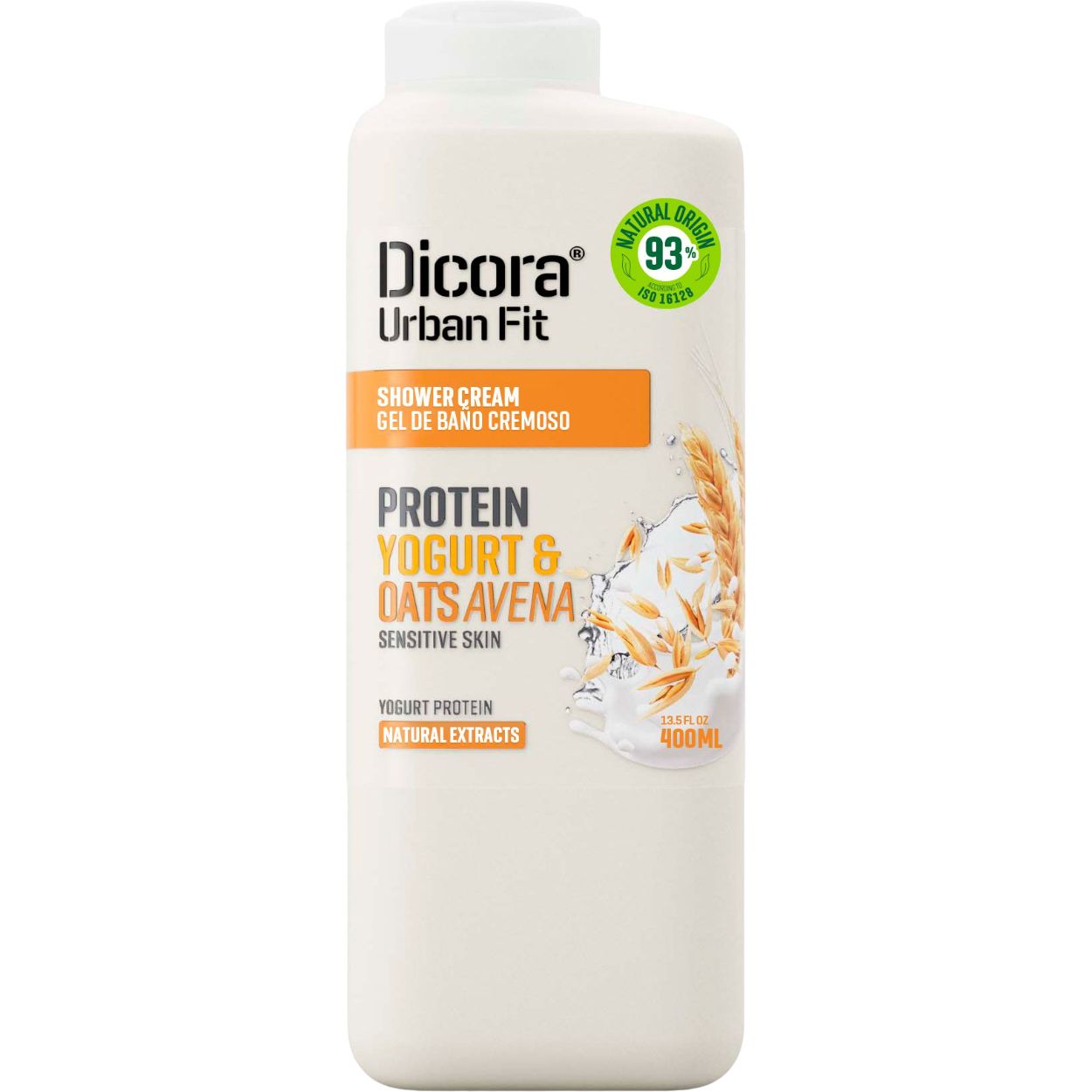 Крем-гель для душа Dicora Urban Fit Протеиновый йогурт и овес 400 мл - фото 1
