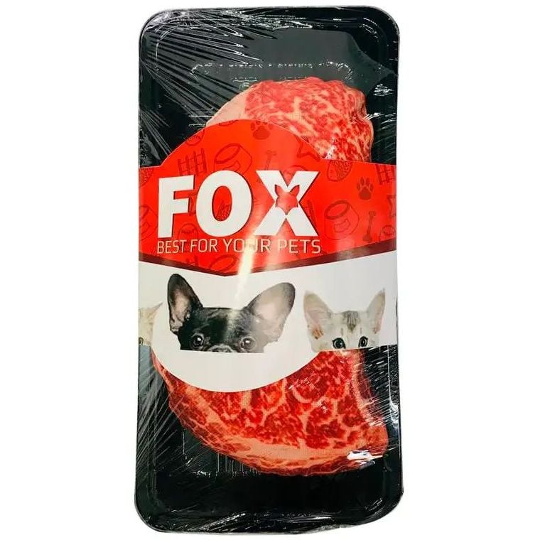 Игрушка для собак Fox Бифштекс, оксфорд, 20х11 см - фото 2