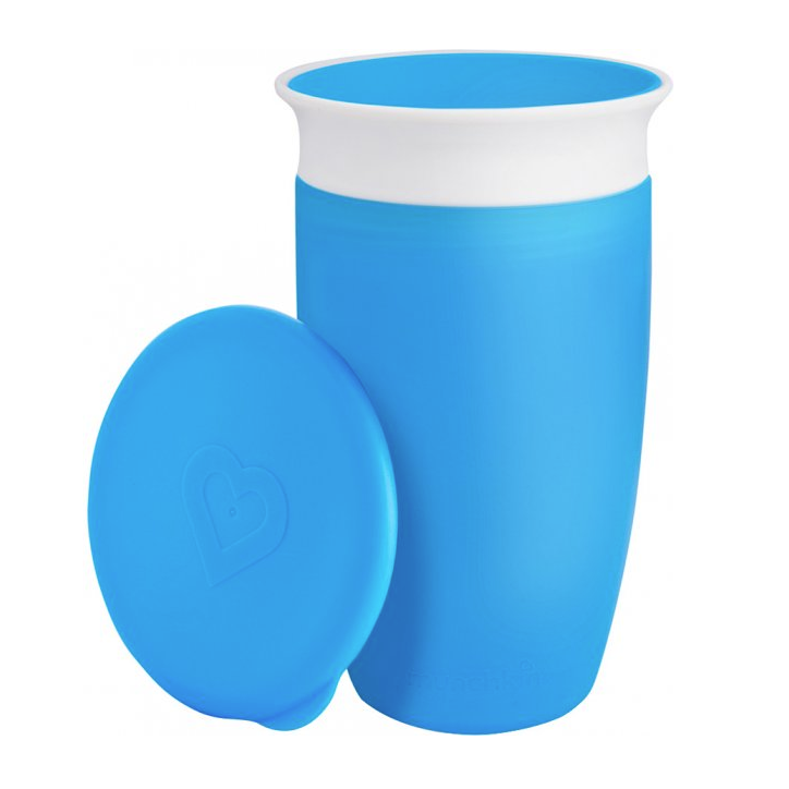 Чашка-непроливайка Munchkin Miracle 360 с крышкой, 296 мл, голубой (051858) - фото 1