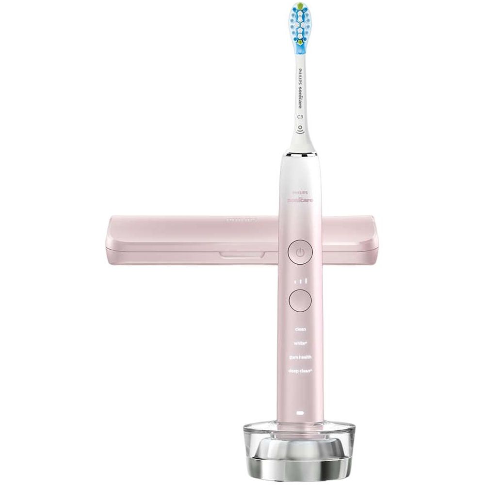 Электрическая зубная щетка Philips Sonicare DiamondClean 9000 Series розовая (HX9911/84) - фото 1