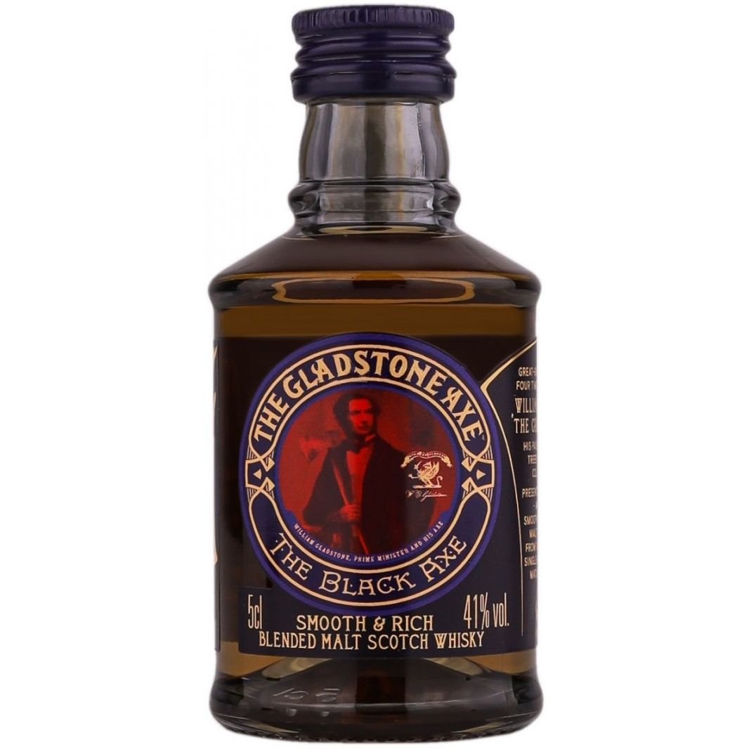 Віскі The Gladstone Axe Black Blended Malt Scotch Whisky 41% 0.05 л - фото 1
