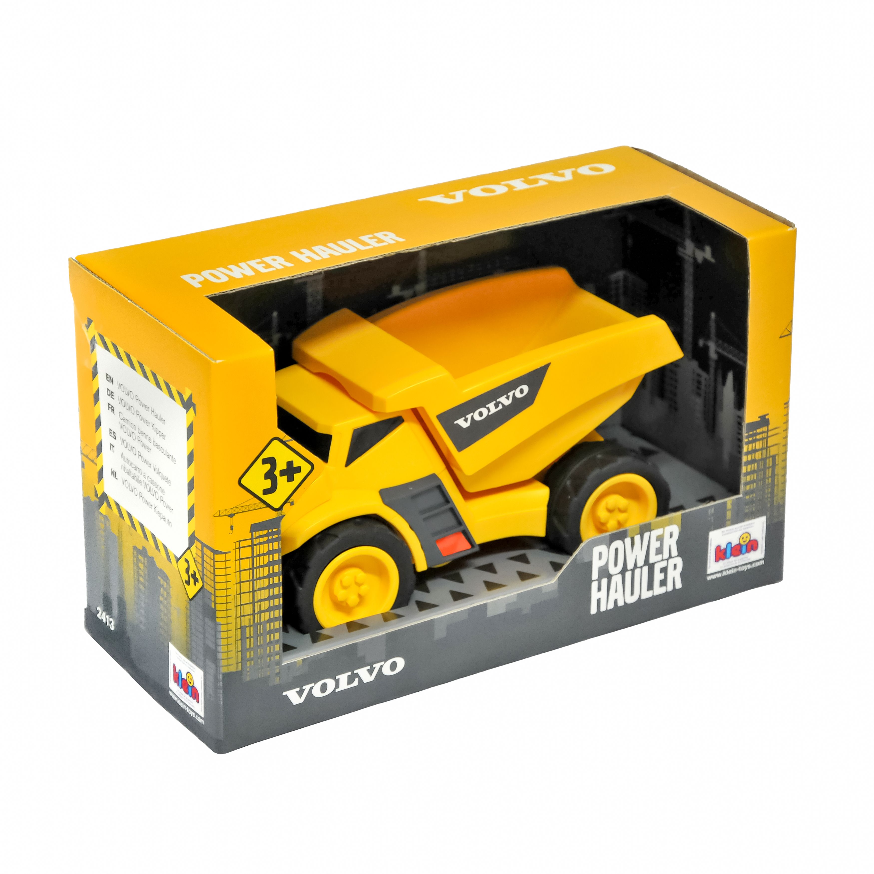 Самосвал Klein Volvo, в коробке, желтый (2413) - фото 1