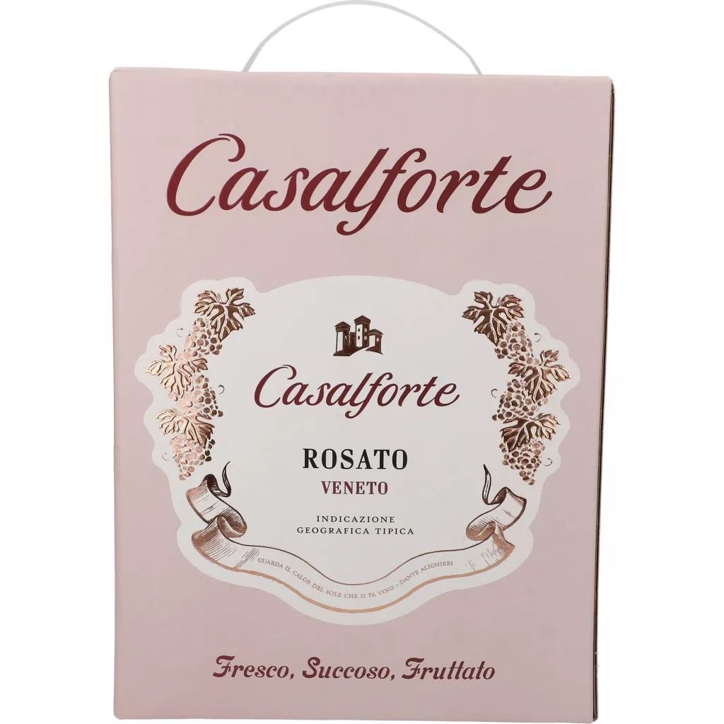 Вино Casalforte Rosato Veneto IGT, розовое, сухое, 3 л - фото 1