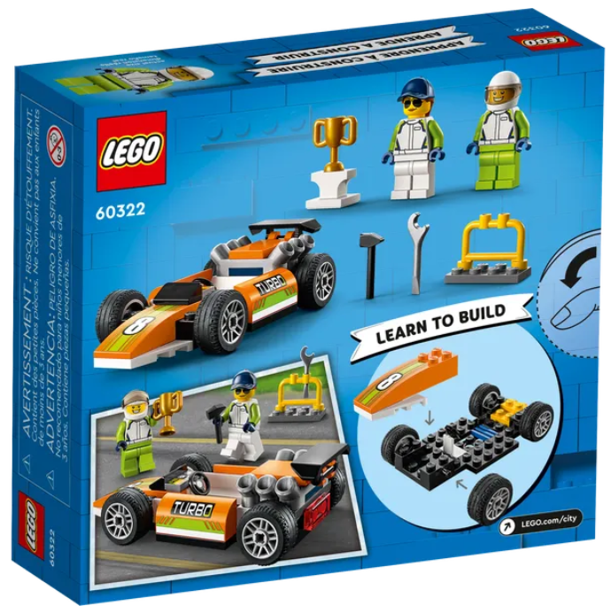 Конструктор LEGO City Гоночный автомобиль, 46 деталей (60322) - фото 3