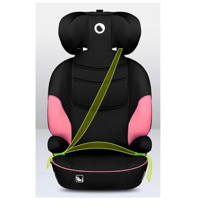 Автокресло Lionelo Lars I-Size Pink Baby, 15-36 кг, черное с розовым (LO-LARS I-SIZE PINK BABY) - фото 6