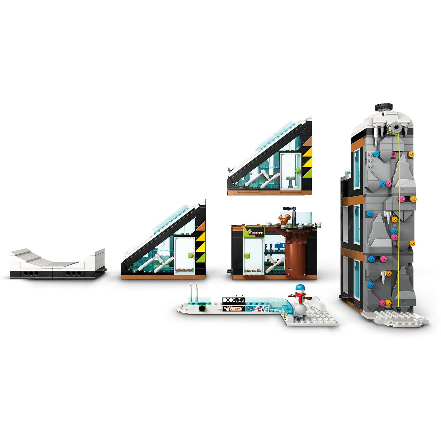 Конструктор LEGO City Горнолыжный и скалолазный центр, 1045 деталей (60366) - фото 11