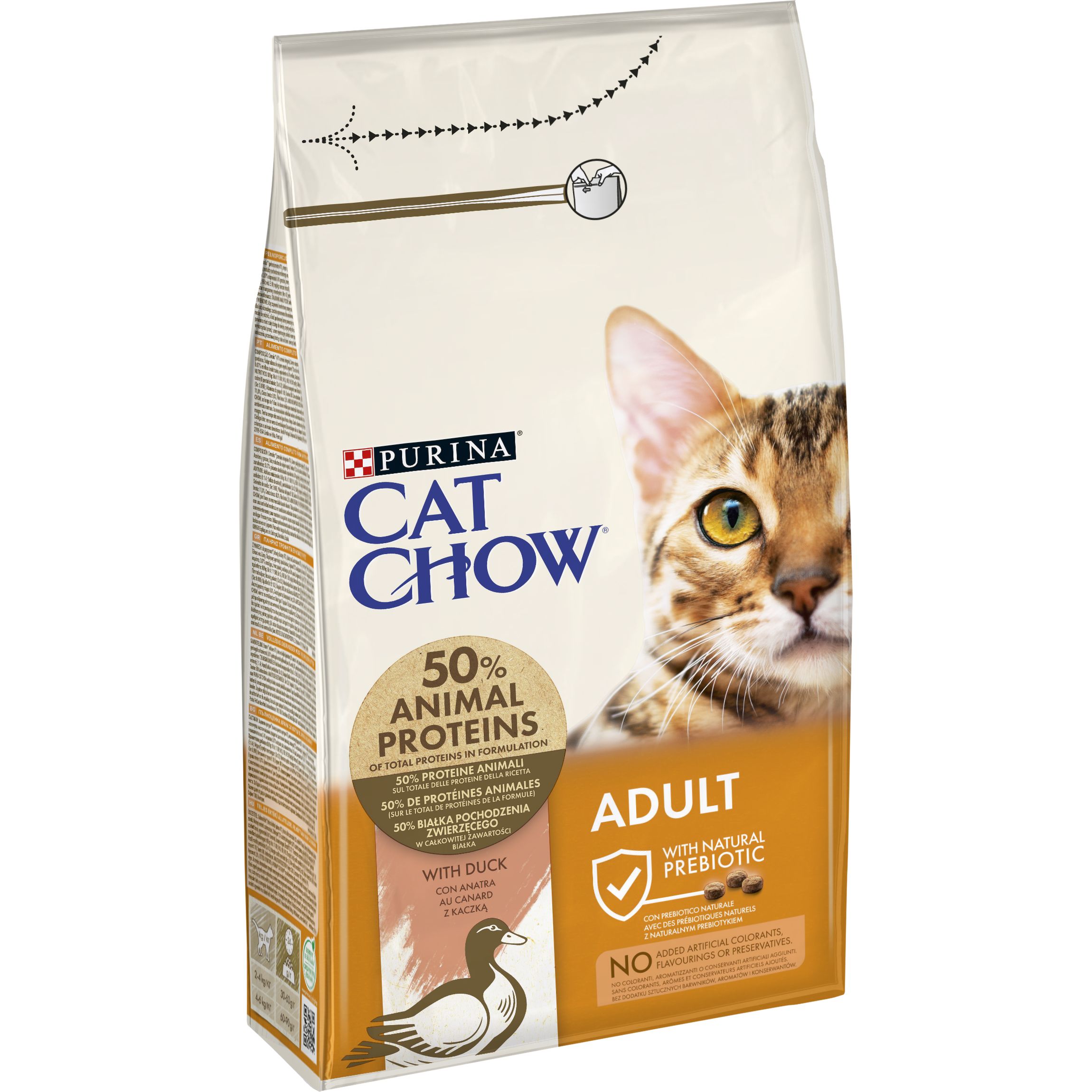 Сухой корм для кошек Cat Chow Adult с уткой 1.5 кг - фото 3