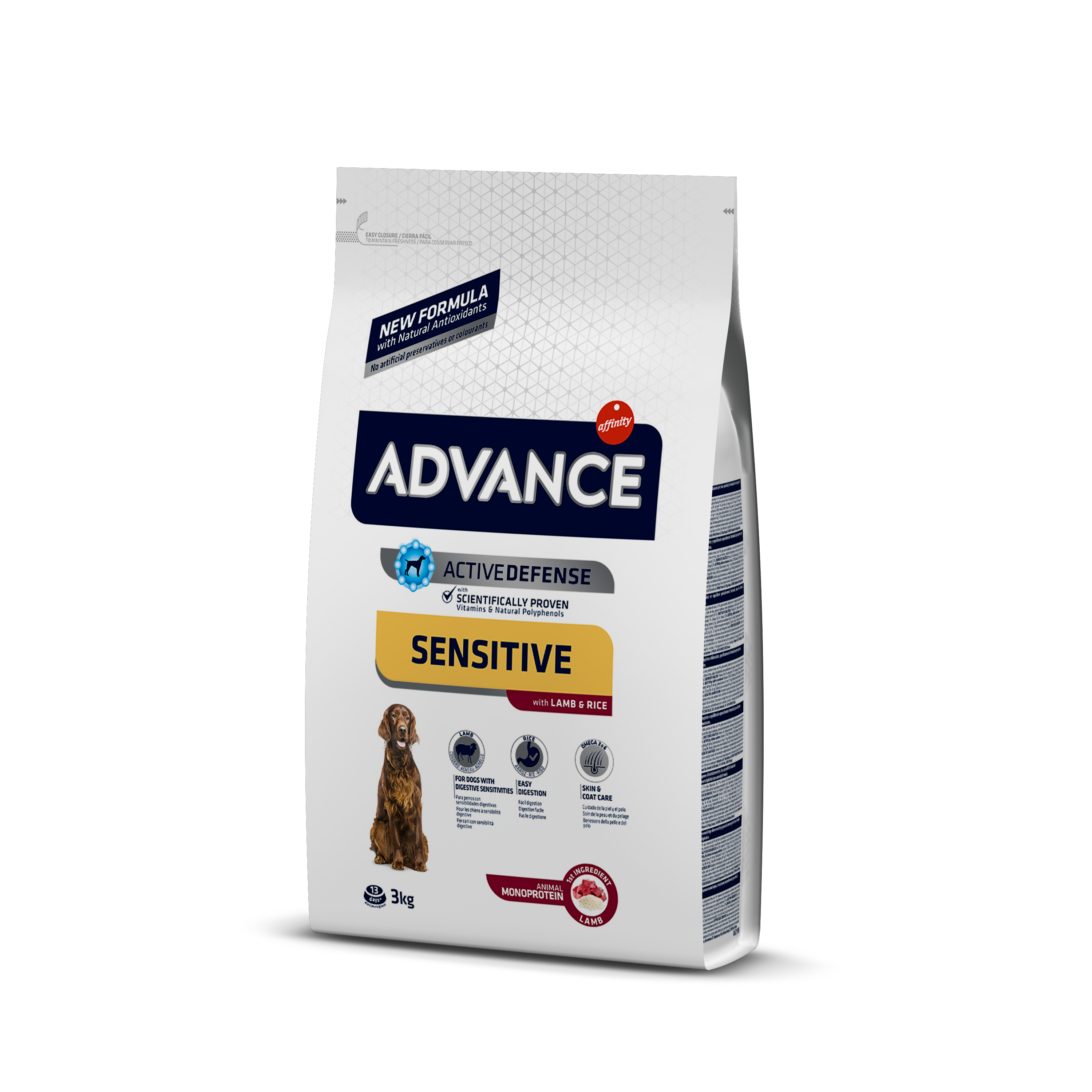 Сухой корм для взрослых собак с чувствительным пищеварением Advance Dog Med/Maxi Sensitive Lamb&Rice, с ягненком и рисом, 3 кг - фото 1