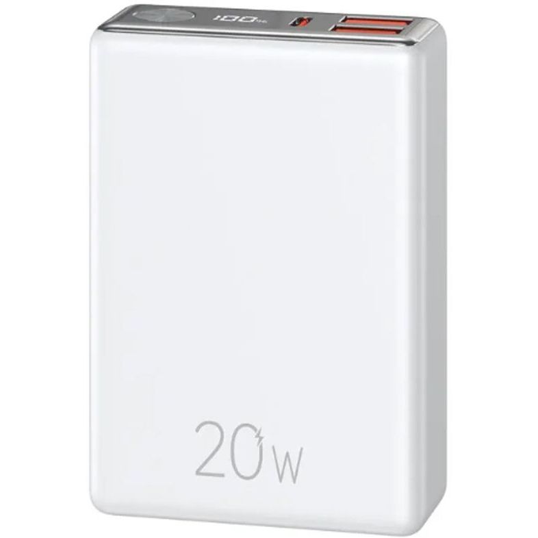 Повербанк Usams PD20W+QC 3.0 Nebula 10000 mah белый (1900-01-09) - фото 1