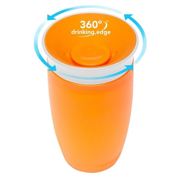 Чашка непроливная Munchkin Miracle 360, оранжевый, 296 мл, 1 шт. (01209601.04) - фото 2