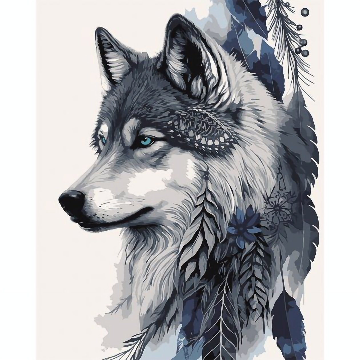 Картина по номерам Santi Мифический волк, 40х50 см (954511) - фото 1