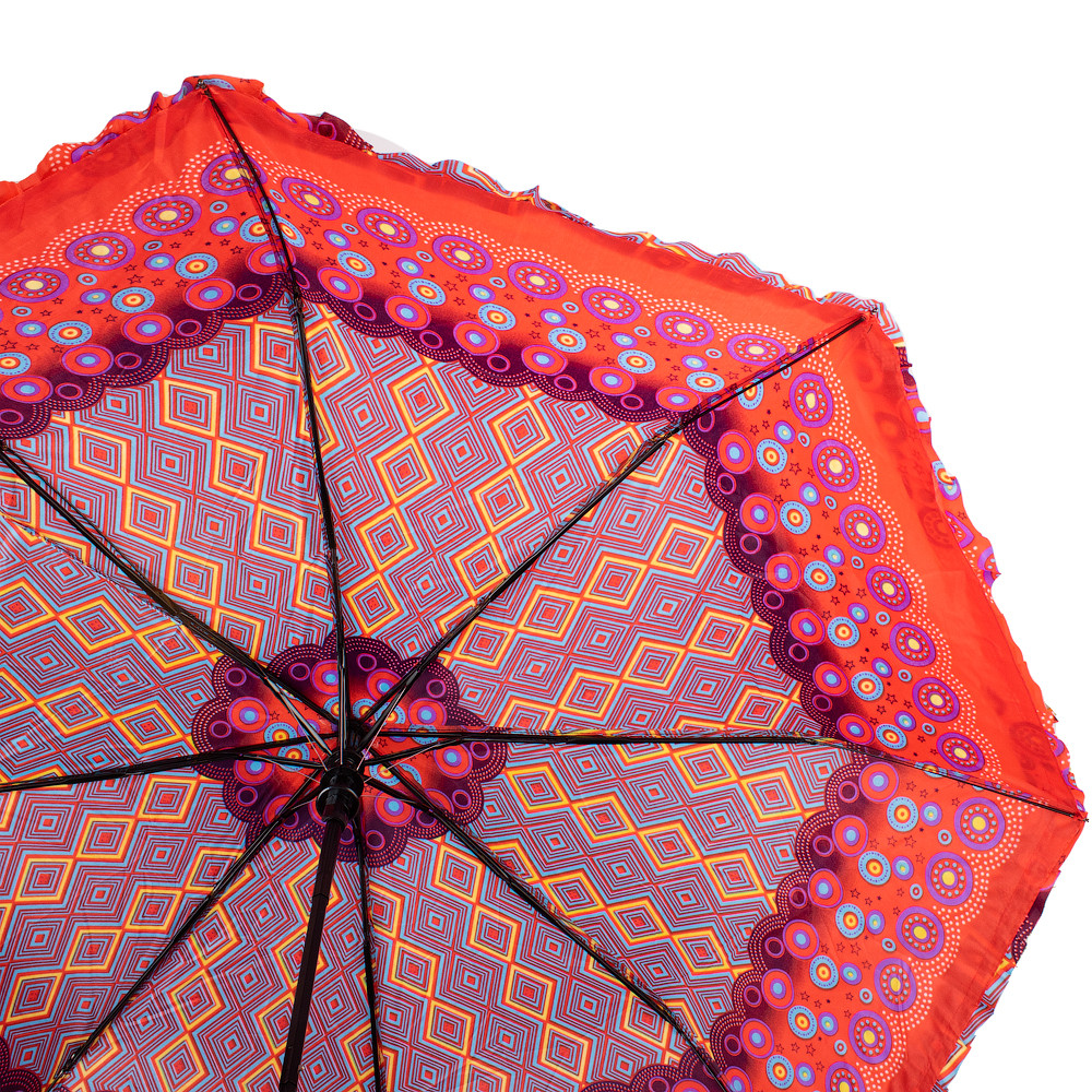 Женский складной зонтик полуавтомат Eterno 98 см красный - фото 3