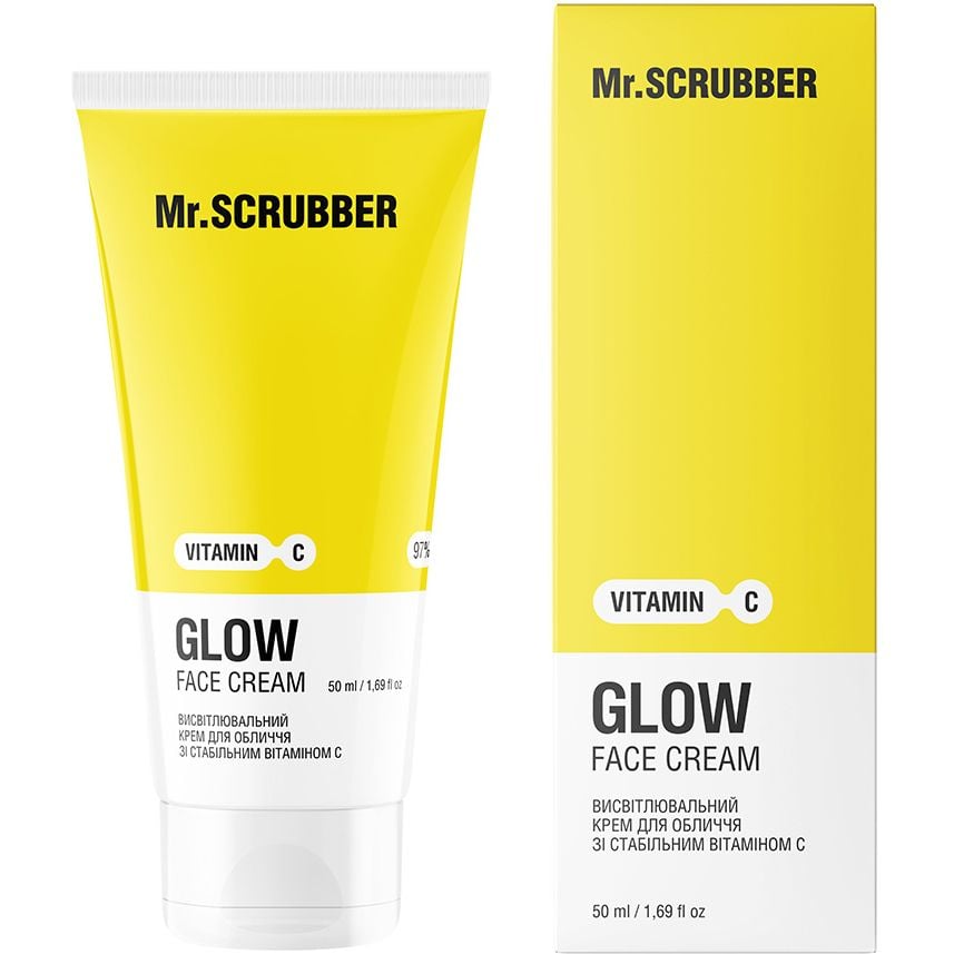 Крем для лица Mr.Scrubber осветительный Glow Vitamin C со стабильным витамином С - фото 1