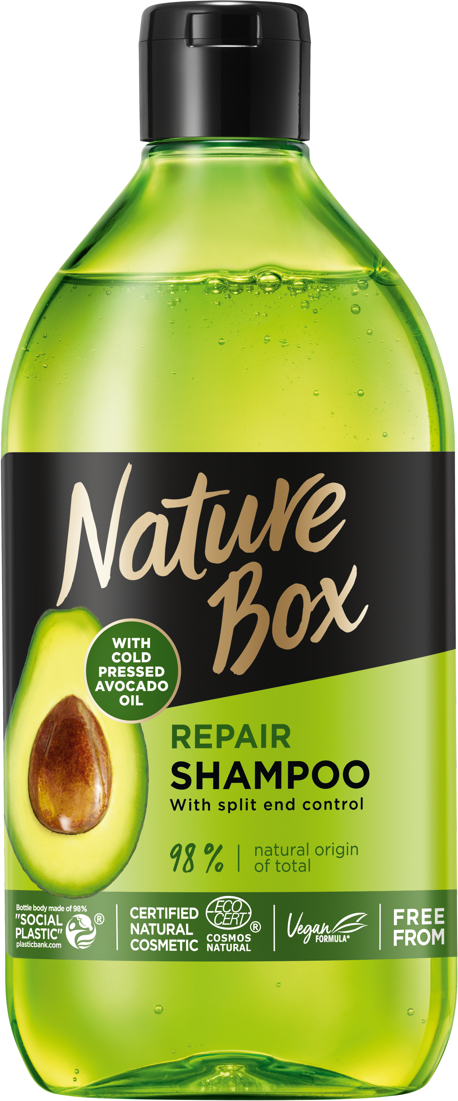 Подарунковий набір Nature Box з олією Авокадо: Шампунь, 385 мл + Бальзам, 385 мл - фото 4